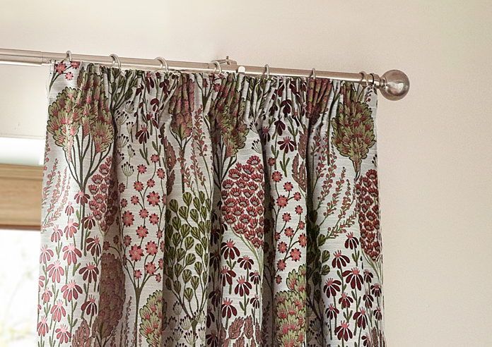 Ophelia Pencil Pleat, Rednut - Ready Made Curtains - Image 9